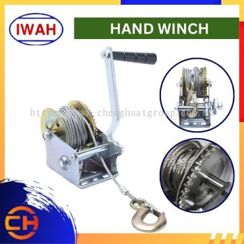 IWAH LIFTING HOIST HAND WINCH WITH STEEL WIRE ROPE