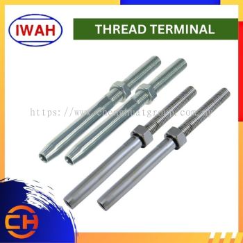 IWAH RIGGING TERMINL THREAD TERMINAL RIGHT / LEFT THREAD STAINLESS STEEL TERMINAL