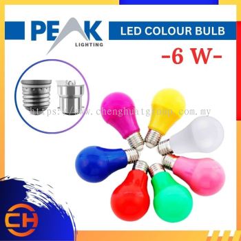 PEAK LIGHTING PK-CB-6W P  6W LED COLOUR BULB