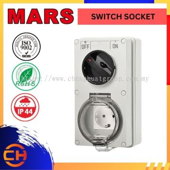 MARS ELECTRICAL HIGH QUALITY AWL66-SSY  WEATHER PROOF SWITCH SOCKET