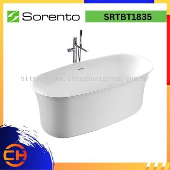 SORENTO JACUZZIS & BATHTUBS  SRTBT1835 ACRYLIC FREE STANDING BATHTUB  ( L1600xW750xH580mm )