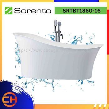 SORENTO JACUZZIS & BATHTUBS SRTBT1860-16 FREE STANDING BATHTUB L1600xW780xH800mm