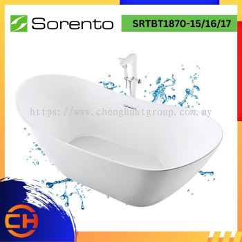 SORENTO JACUZZIS & BATHTUBS SRTBT1870-15/16/17 FREE STANDING BATHTUB