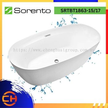 SORENTO JACUZZIS & BATHTUBS  SRTBT1863-15/17 FREE STANDING BATHTUB