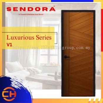 SENDORA Luxurious Series  V1 SINGLE LEAF & MAIN ENTRANCE LAMINATE DOOR