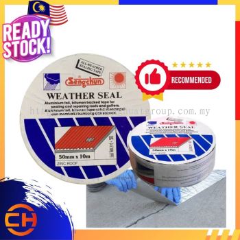 SENG CHUN WEATHER SEAL ( 50MM X 10M) AWNING ALUMINIUM SURFACE BITUMEN TAPE WATERPROOF