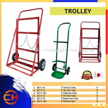 Hand Trolley 6" to 8" Twin Gas Trolley Carrying Large Or Heavy Items Up Stairs, Hand Trolley