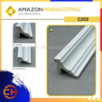 AMAZON WAINSCOTING C202 PANEL DINDING HIASAN DINDING ( 40mm (W) X 57mm (H) X 2400mm (L) )