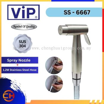 ViP SUS-304 Stainless Steel Hand Bidet Spray With Flexible Hose - SS-6667