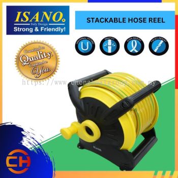 ISANO IHRS6115 / IHRS6120 Stackable Hose Reel Set with Wall Mounting Garden Hose Reel Set 20 Meter