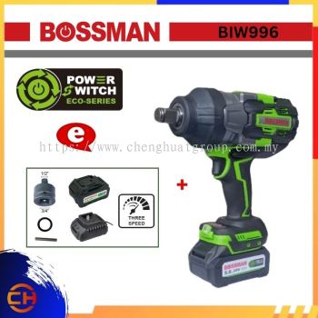 BOSSMAN POWER TOOLS BIW996 BRUSHLESS MOTOR 20V CORDLESS IMPACT WRENCH