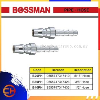 BOSSMAN QUICK CONNECT COUPLING B20PH / 30PH / 40PH PIPE - HOSE ( PH )