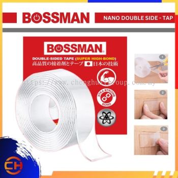 BOSSMAN TAPE BNT311 / BNT332 NANO DOUBLE - SIDED TAPE ( SUPER HIGH BOND )