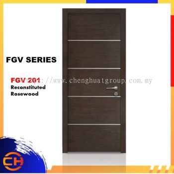 FGV 系列门为现代室内设计传达了清新简约的外观 FGV 201 Reconstituted Rosewood