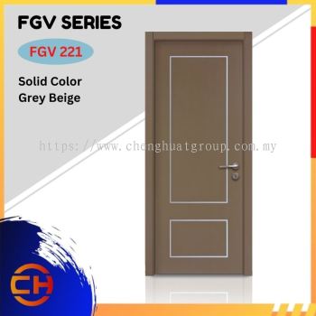 FGV Series are doors that conveys a fresh and simple look for designing modern interiors  FGV 221 Solid Color Grey Beige