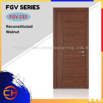 FGV Series are doors that conveys a fresh and simple look for designing modern interiors  FGV 233 Reconstituted Walnut