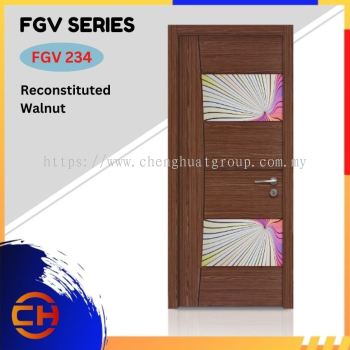 FGV Series are doors that conveys a fresh and simple look for designing modern interiors  FGV 234 Reconstituted Walnut