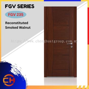 FGV Series are doors that conveys a fresh and simple look for designing modern interiors  FGV 235 Reconstituted Smoked Walnut