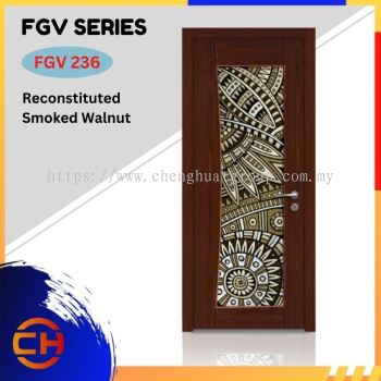 FGV Series are doors that conveys a fresh and simple look for designing modern interiors  FGV 236 Reconstituted Smoked Walnut