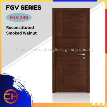 FGV Series are doors that conveys a fresh and simple look for designing modern interiors  FGV 239 Reconstituted Smoked Walnut