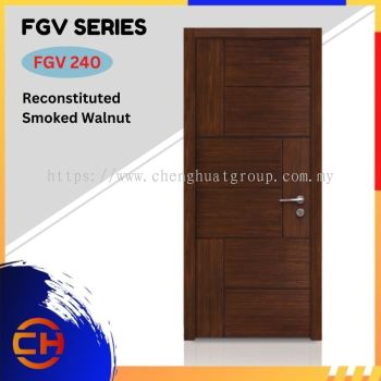 FGV Series are doors that conveys a fresh and simple look for designing modern interiors  FGV 240 Reconstituted Smoked Walnut