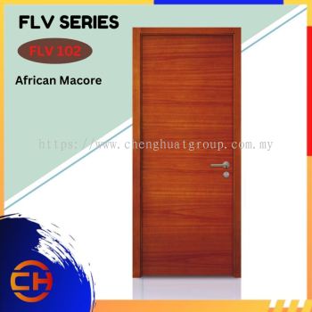 FLV Series are doors that conveys a fresh and simple look for designing modern interiors African Macore FLV 102