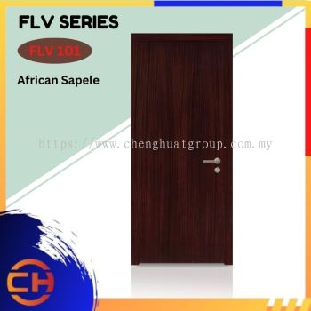 FLV Series are doors that conveys a fresh and simple look for designing modern interiors African Sapele FLV 101