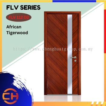 FLV Series are doors that conveys a fresh and simple look for designing modern interiors African Tigerwood FLV 112 D2