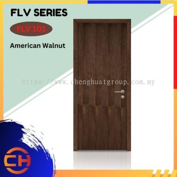 FLV Series are doors that conveys a fresh and simple look for designing modern interiors American Walnut FLV 101