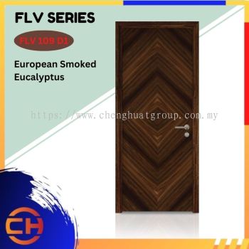 FLV Series are doors that conveys a fresh and simple look for designing modern interiors European Smoked Eucalyptus FLV 109 D1