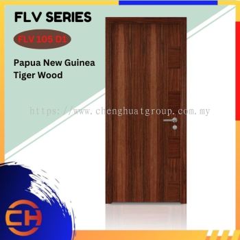 FLV Series are doors that conveys a fresh and simple look for designing modern interiors Papua New Guinea Tiger Wood FLV 105 D1