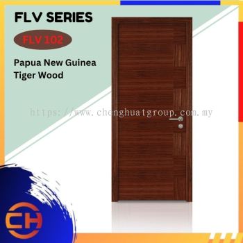 FLV Series are doors that conveys a fresh and simple look for designing modern interiors Papua New Guinea Tiger Wood FLV 105 D2