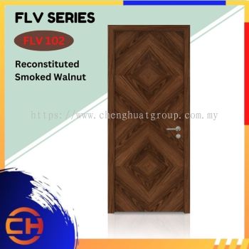 FLV Series are doors that conveys a fresh and simple look for designing modern interiors Reconstituted Smoked Walnut FLV 110 D1