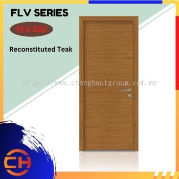 FLV Series are doors that conveys a fresh and simple look for designing modern interiors Reconstituted Teak FLV 102