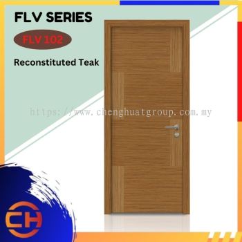 FLV Series are doors that conveys a fresh and simple look for designing modern interiors Reconstituted Teak FLV 104 D2