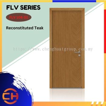 FLV Series are doors that conveys a fresh and simple look for designing modern interiors Reconstituted Teak FLV 106 D1