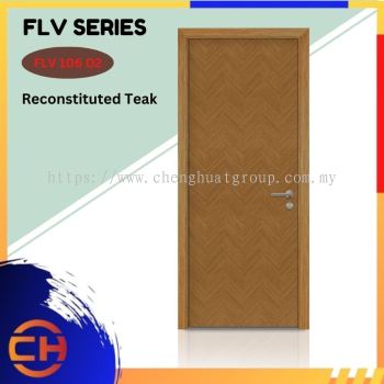 FLV Series are doors that conveys a fresh and simple look for designing modern interiors Reconstituted Teak FLV 106 D2