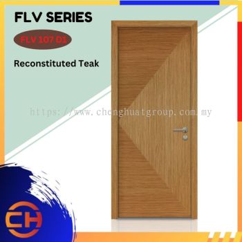 FLV Series are doors that conveys a fresh and simple look for designing modern interiors Reconstituted Teak FLV 107 D1