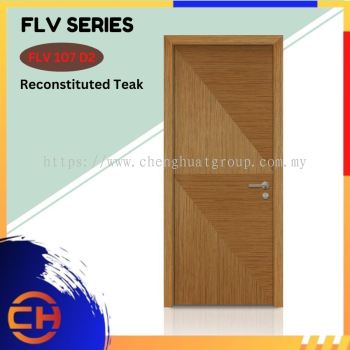 FLV Series are doors that conveys a fresh and simple look for designing modern interiors Reconstituted Teak FLV 107 D2