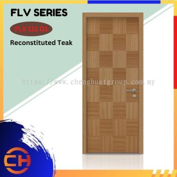 FLV Series are doors that conveys a fresh and simple look for designing modern interiors Reconstituted Teak FLV 111 D1