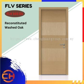 FLV Series are doors that conveys a fresh and simple look for designing modern interiors Reconstituted Washed Oak FLV 103 D1