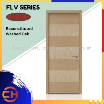 FLV Series are doors that conveys a fresh and simple look for designing modern interiors Reconstituted Washed Oak FLV 103 D2