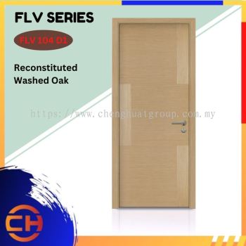 FLV Series are doors that conveys a fresh and simple look for designing modern interiors Reconstituted Washed Oak FLV 104 D1