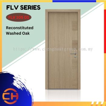 FLV Series are doors that conveys a fresh and simple look for designing modern interiors Reconstituted Washed Oak FLV 105 D1