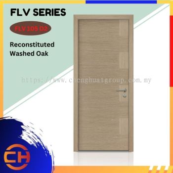 FLV Series are doors that conveys a fresh and simple look for designing modern interiors Reconstituted Washed Oak FLV 105 D2