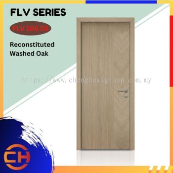 FLV Series are doors that conveys a fresh and simple look for designing modern interiors Reconstituted Washed Oak FLV 106 D1