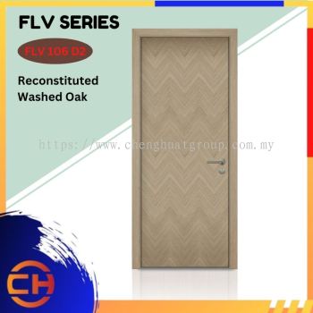 FLV Series are doors that conveys a fresh and simple look for designing modern interiors Reconstituted Washed Oak FLV 106 D2