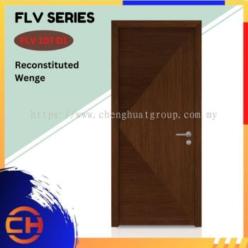 FLV Series are doors that conveys a fresh and simple look for designing modern interiors Reconstituted Wenge FLV 107 D1