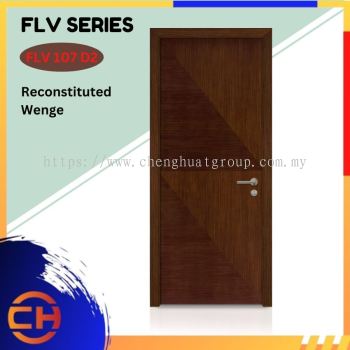 FLV Series are doors that conveys a fresh and simple look for designing modern interiors Reconstituted Wenge FLV 107 D2