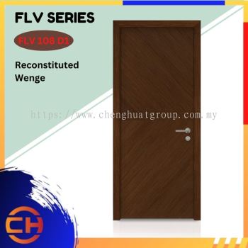 FLV Series are doors that conveys a fresh and simple look for designing modern interiors Reconstituted Wenge FLV 108 D1